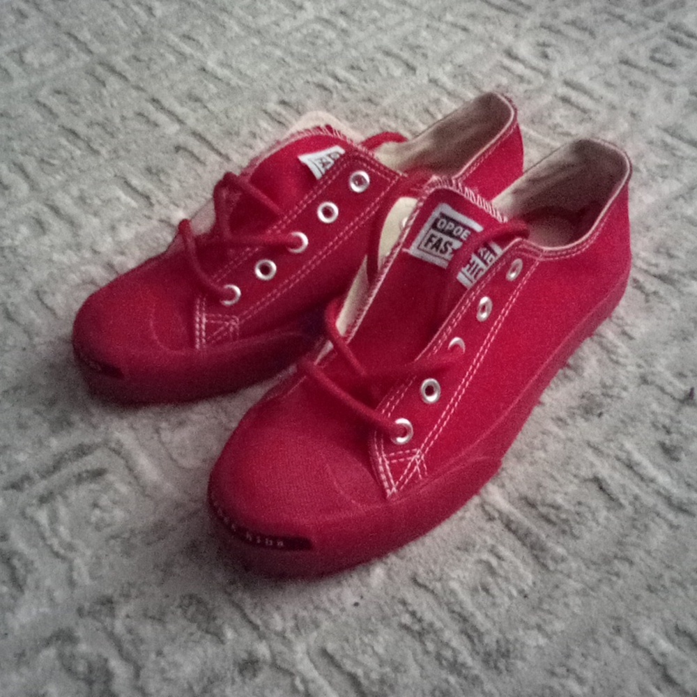 Designer Red Tennis shoes (new) never worn